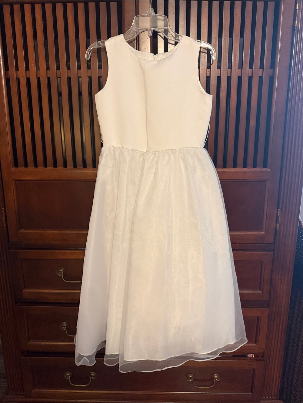 Tip Top Kids White Sleeveless Formal Dress for Girls